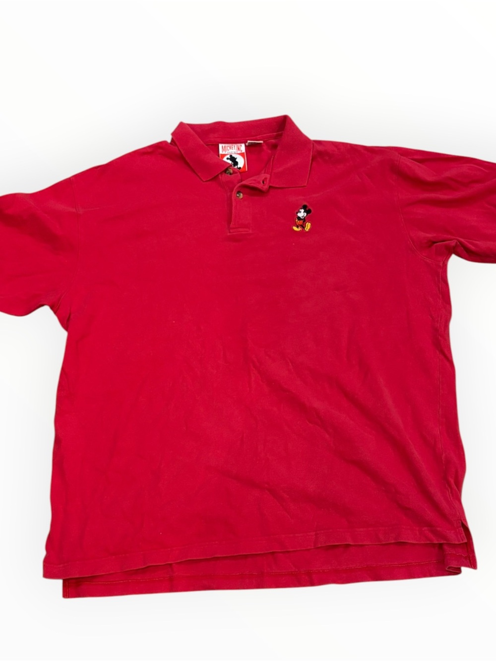 Vintage Mickey Inc Red Mickey Mouse Polo Men’s XL
